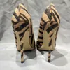 Horsehair Striped WomenS High Heels Old Thin High Heels Fashion Design Party Sexy Big Casual shoes Size 33-45