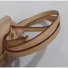 أعلى جودة حقيقية Vachetta Vachetta Calf Leather Counter Strap لـ Lady Designer Handbag Women Pres Bag Bag Bagbract بديلاً غير قابل للتعديل 115 سم 95 سم