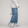 Jeans masculins 2023 Nouvelle Fashion coréenne Baggy Jeans Baggy Classic Unisexe Man Straight Denim Wideleleg Pantal