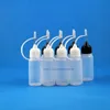 100 Pcs 10 ML High Quality LDPE Plastic dropper bottle With Metal Needle Tip Cap for e-cig Vapor Squeezable bottles laboratorial Ggnco