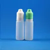 Plastic Dropper Bottle Double Proof 18 ML 100 Pieces Thief Safe Child Safety Caps Vapor Can Squeezable For E Cig Sqisg