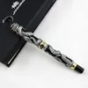 Jinhao Snake Vintage Rollerball Pen Grey Cobra 3D Patroon Textuur Relief Sculpture Technology Noble Collection Gift