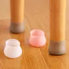 Chair Leg Caps Protectors Hardwood Floors Silicone Furniture Leg Cover Pad Protecting Floors Scratches Noise Smooth Moving Chair Tapas Para Patas De Silla