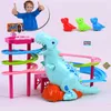 Électronique Animaux Dinosaure Paradis Costume Cochon Jouets Escalade Escaliers Piste Peggy Toboggan Électrique Assemblée Avec Musique Coloré 230625