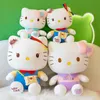 Wholesale different sizes of cute new kitten plush toy doll girl throw pillow children birthday gift