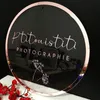 Autres Fournitures De Fête D'événement Personnalisé Or Rose Nom De Mariage Signe BabyShower Party Decor Miroir Personnalisé Acrylique Boutique Magasin Symbole 230625