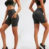 Aktywne szorty kobiety bezproblemowe joga joga sporty prowadzące krótkie kieszonkowe gym legginsy trening legginsy szybko suche