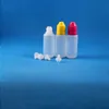 100 Ensembles 15 ml (1/2 oz) Flacons compte-gouttes en plastique Bouchons à l'épreuve des enfants Embouts PE LDPE E Pour Vapor Cig Liquid 15 ml Vnvow
