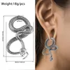 Navel Bell Button Rings Vanku 2PCS Cool Snake Hanging Ear Weights Orecchini Barella Calibri Plugs Expander Fashion Body Piercer Jewelry 230626