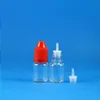 100 Sets / Lot 5ml PET Frascos cuentagotas de plástico A prueba de niños Punta larga y delgada e Vapor líquido Vapt Jugo Aceite 5 ml Eqirc