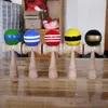 Verkoop Strepen lijn Kendama Ball Big size 18.5*6 cm Japanse Traditionele Houten Kendama Ball Game Speelgoed Onderwijs gift Houten Speelgoed