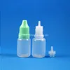 100 uppsättningar 10 ml plastdropparflaskor Tamper Evidence Cap Långt tunt nålspets munstycke för E Liquid Drop Vapor E-Liquide 10 Ml CWKFE