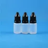 100 conjuntos de frascos conta-gotas de plástico de 10 ml tampa de prova de adulteração longa e fina ponta de agulha bico para líquido gota vapor e-líquido 10 ml Autve