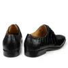 Haute qualité luxe Derby chaussures hommes en cuir véritable chaussures robe de mariée classique chaussures décontractées motif Crocodile livraison gratuite