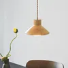 Hanglampen Kleine Massief Houten Kroonluchter Leuke Eenvoudige LED Luster Plafondlamp Houten Licht Woonkamer Decoratie Verlichting Voor Thuis