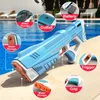 Sand Play Water Fun stor kapacitet Automatisk elektrisk vattenpistolleksak självupptagande sommarinduktion Vatten Högtryck Utomhusstrand Pool Fight Toy 230626