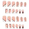 Faux ongles 1 ensemble de patchs artificiels pour ongles ultra-minces couverture complète sans couture faux conseils de manucure brillants