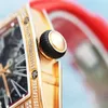 Reloj automático Richrd Mileres Relojes Relojes deportivos Nuevos relojes de pulsera de lujo Serie para hombre RM023 Oro de 18 k Diamante original Moda Wris XY15V