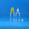 100 Takım / Grup 30ml PET Plastik Damlalıklı Şişeler Çocuk Korumalı Uzun İnce Tip e Sıvı Buhar Vapt Suyu e-Sıvı 30 ml Ruqwk