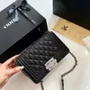 Tasarımcı Kanal Cc Kadın Çanta Orta Elmas Zincir Koltukaltı Omuz Kadınlar Için Crossbody Çanta Çanta