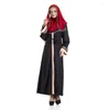 Abbigliamento etnico Moda Pizzo Ricamo Musulmano Abaya Abito Preghiera Djellaba Donna Dubai Arabo Islamico Abaya Wj798 Commercio all'ingrosso