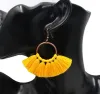 Womens Fashion Bohemian Earrings Long Tassel Fringe Dangle Hook Earring Eardrop Ethnic Jewelry Gift