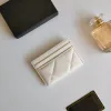 Newest Women Card Holder Coin Purse Short Wallet Key Pouch Bag Multicolor Fashion Thin Leather Handbag Clutch Purse Luxury Designers Plain Lattice Porte Carte