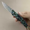 Camping Jachtmessen Uitstekende Handgemaakte Ourdoor Mes 167 Lagen VG10 Real Damascus Blade Abalone Shell Handvat Super Scherp Geschenkdoos Camping EDC FishHKD230626