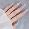 False Nails Flexible 300Pcs Sufficient Quantity Almond Fake Gel Nail Tips Frosted Ultra-Thin Salon Supplies