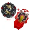 Spinning Top Tomy Beyblades And Super King B-165 Boom Spinning Gyro Right-Turning Rope Launcher B163 Metal Bayblade Blade Children Gift 230625