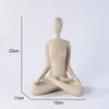Obiekty dekoracyjne figurki nordycka rzeźba sztuka joga pozą posąg figurka dekoracje domu nowoczesny minimalistyczny salon i biuro kreatywne ozdoby 230625