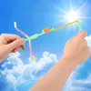 Bâtons Lumineux LED Shining Rocket Catapult Garçons Enfants Led Allumant Jouet Lumineux Élastique Hélicoptère Rotation Jouet Rapidement Rapide Volant Jeux Cadeau 230625