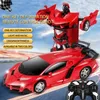 Transformation toys Robots Remote Control Gesture Induction Car Electric Racing Shape-shifting Robot kong Children's toy car Suitable for 3 4 5 230625