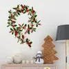 Decorative Flowers Wide Application 2 Styles Christmas Garlands Small Berries Artificial String For Wedding