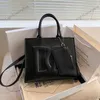 Designer Black Leather Handbag New Arrival Large Capacity Tote Bags Luxury D Shopping Shoulder G Bag Fashion Wallet Women Men Classic Female Purse 230626