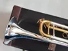 Najlepsza jakość trąbka Oryginalna srebrna platowana złoto Key LT180S-72 BB Profesjonalny trąbka Bell Top Musical Instruments Brass