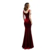 Casual Dresses Fashion Women Luxury Crystal Tassel Deep V Neck Big Slit Long Dress Sexy Lady Velvet Skirt Wedding Party Clothing Girl Gift