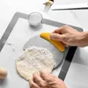 Nouveau 1 pièces acier inoxydable pâte gratter Pizza coupe-pâte cuisson spatule pain couteau sable Cutter avec échelle outils de cuisson