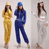 Stage Wear Girl Women Modern Hip Hop con paillettes Top da ballo Pantaloni Costume da uomo Party Performance Dance Abbigliamento jazz per adulti