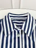 Casual Dresses Women's Classic Striped Shirt Dress Spring Turn-Down Collar Single-Breasted Versatile Ladies A-Line Short Robe 2023 Fashion