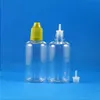 100 set / lotto 50ml Bottiglie contagocce in plastica PET A prova di bambino Punta lunga e sottile e Liquid Vapor Vapt Juice e-Liquide 50 ml Phwba