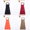 Canvas Aprons Household Kitchen Tool for Woman Men Chef Work Apron Grill Restaurant Bar Shop Cafes Beauty Nails Studios Uniform