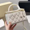 Bolso de diseñador Bolso cosmético para mujer Bolsos de maquillaje Mini bolso Embrague de lujo Bolso clásico de viaje Bolso bandolera de moda Bolso de mensajero de hombro rosa