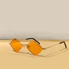 302 Gold Metal Rhombus Okulary Osunowe ciemnoszare obiekty kobiety mężczyźni Summer Sunnies Gafas de sol Designers Okulary Occhialia da sole uv400 okulary