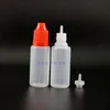 100個のPCS 20ml LDPEプラスチックドロッパーボトル児童証明セーフキャップ付きチップ蒸気eジューシーリキッドロングニップルkvpbe