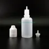 30ML 100PCS/Lot Plastic Dropper Bottle With Double Proof tamper evident & Child Safe Caps for E cig Runvf
