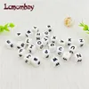 Baby Bijtringen Speelgoed Lcmombay 12mm 200PC Letter Siliconen Kralen Engels Alfabet Kralen Food Grade Siliconen Kauwkralen DIY Baby Tandjes Speelgoed Hanger 230625