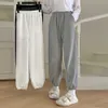 2023 Spring/Summer New Korean Style Loose Straight Leg Strap harem dance Pants Women's Elastic Waist Drawstring Sports Crop Pants woman