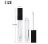 Opslag Flessen 100 Stuks 7 Ml Clear Frosted Lipgloss Buizen Lege Lipgloss Container Hervulbare Glazuur Buis Fles Voor diy Cosmetische Sn
