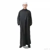 Vêtements ethniques arabe Abaya islamique hommes Jubba Thobe Robes robe musulmane arabie saoudite Galabia Ropa Hombre Qamis Homme Cosplay Costumes